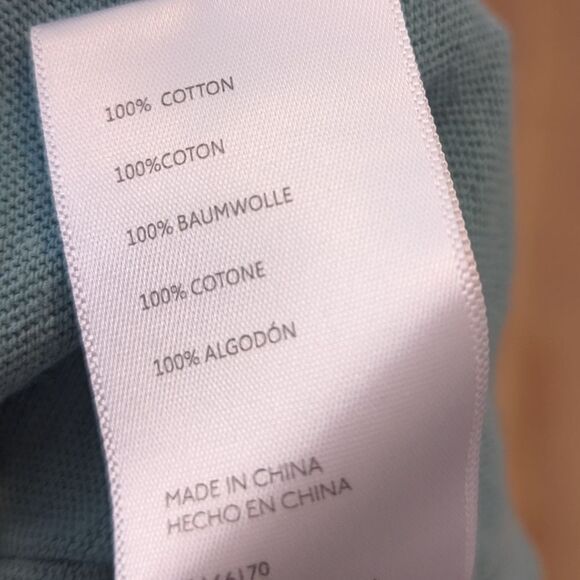 Urban Outfitters UO Freddie Henley Long sleeve blue teal top - Picture 5 of 5